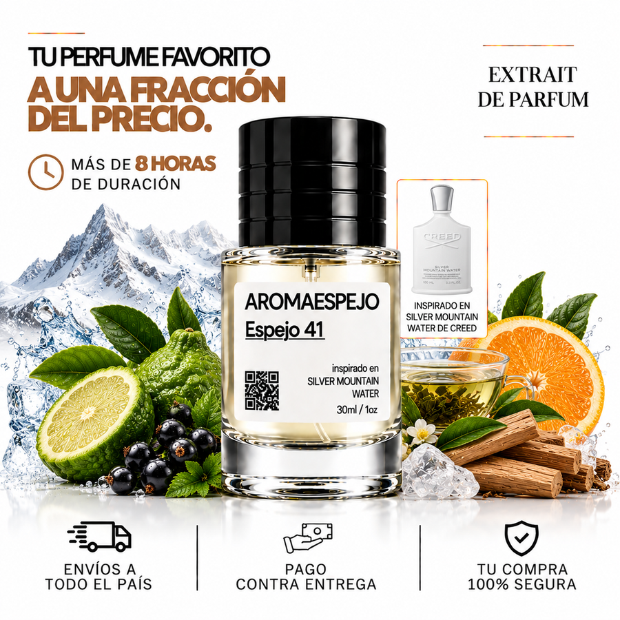 Espejo 41 (Inspirado en Silver Mountain Water de Creed)