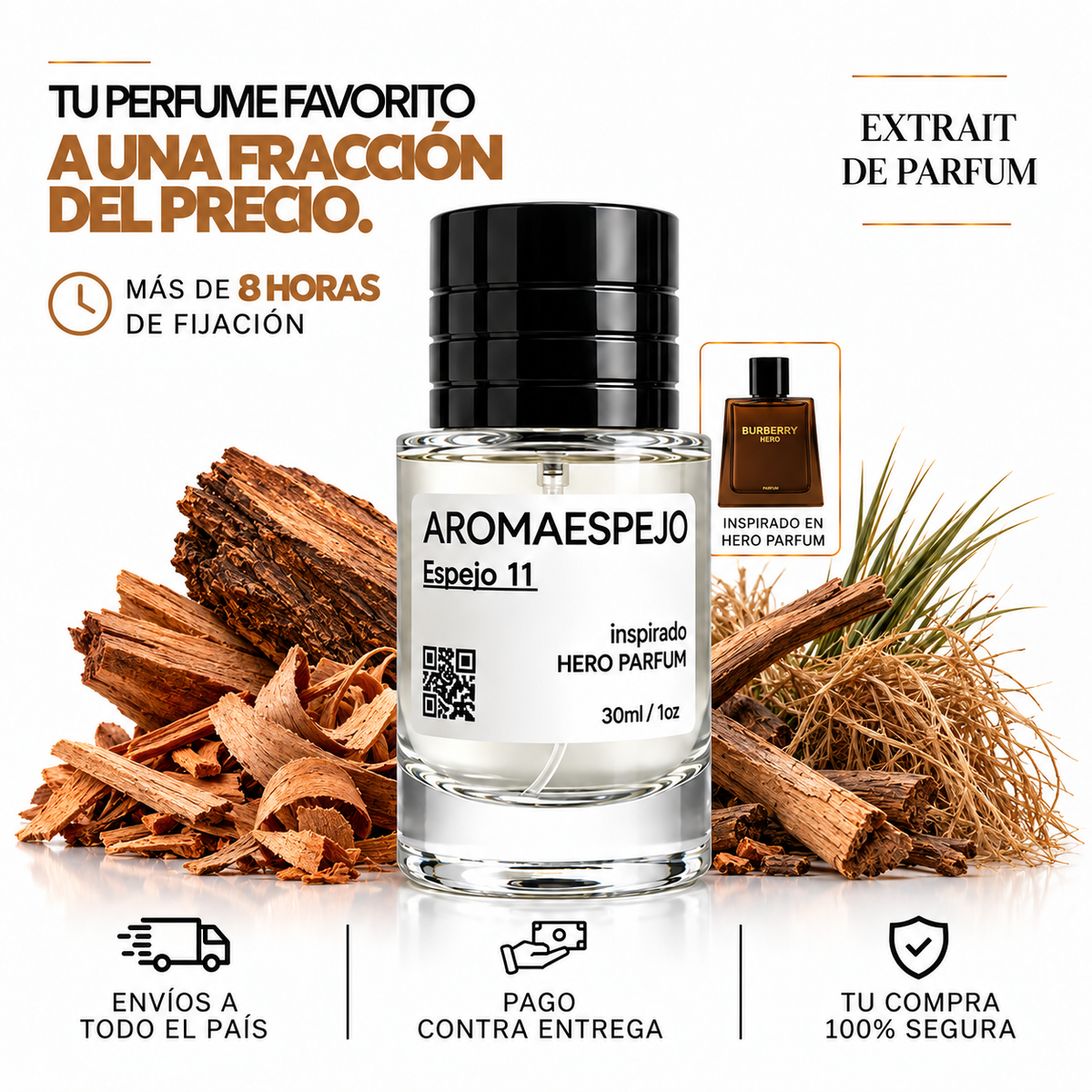 Portada Espejo 11 inspirado en Hero Parfum de Burberry