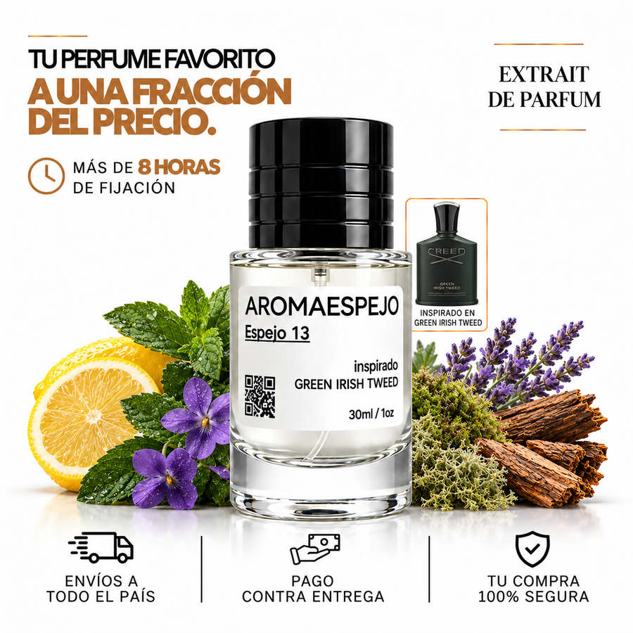 Espejo 13 (Inspirado en Green Irish Tweed de Creed)