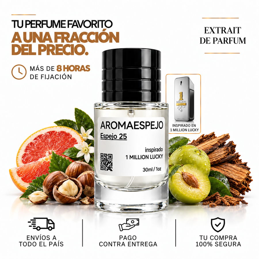 Espejo 25 (Inspirado en One Million Lucky de Paco Rabanne)