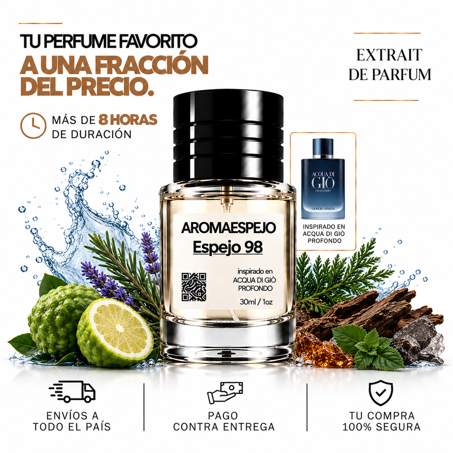 Espejo 98 (Inspirado en Acqua di Giò Profondo de Giorgio Armani)